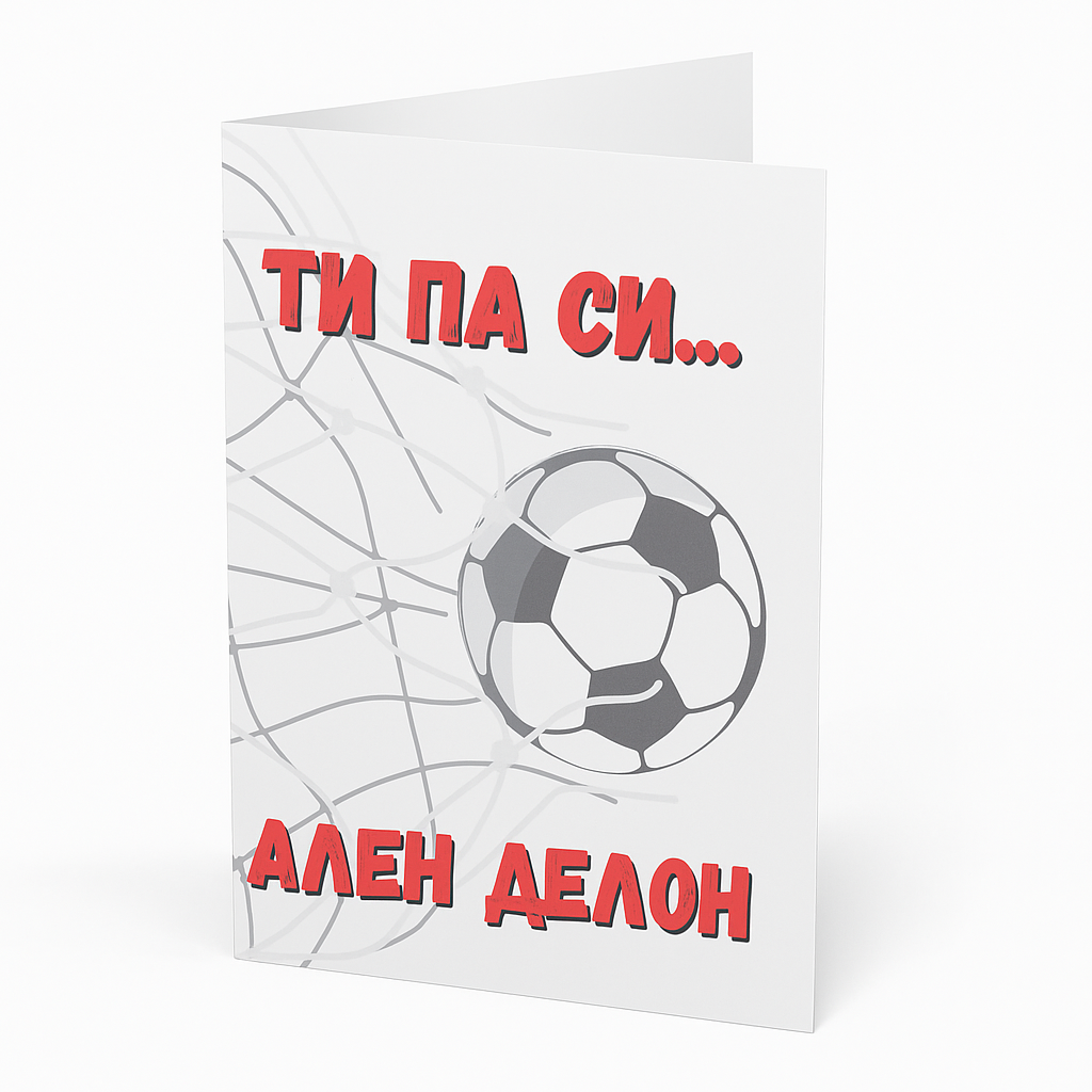 Картичка - Ти па си Ален Делон